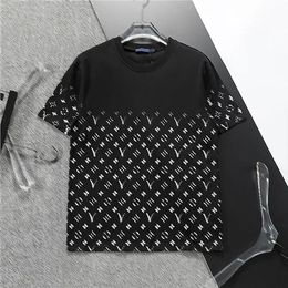 New models launched in 2024Brand designer men's fashion design light luxury niche short sleeve advanced simple texture men's and women's top T-shirt Asian size M to 3xl