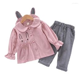 Clothing Sets Spring Autumn Baby Clothes Suit Children Girls Casual Shirt Pants 2Pcs/Sets Infant Outfits Toddler Costume Kids Tracksuits