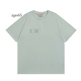 Essentialsclothing Essentialsshorts Essentialsshirtdesigner Tshirts Esse Mens T Shirt FG Tees Fashion Simplesolid Black Letter Printing Couple Top Whi 964