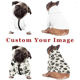 Dog Apparel Free Design Custom Pet Sweatshirt Autumn Winter Cute Tops For Small Dogs Comfortable Personalised Kawaii Hoodies Cat Decor