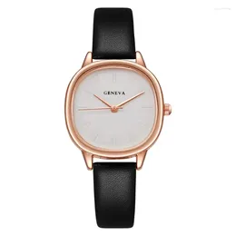 Wristwatches Ladies Watch Casual Women Watches Leather Strap Students Clock Gift Summuer Fresh Color Reloj Para Mujer