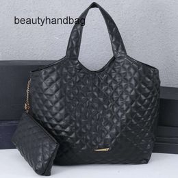 YS Fashion Tote ysllbag Purse Cowhide Genuine Shopping Bag Women Handbag Leather Hardware Letter Accessories Diamond Lattice Plain Internal Zipper Gaby Quality