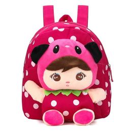 Backpacks 3D cartoon plush childrens backpack kindergarten backpack childrens backpack d240516