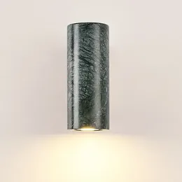 Wall Lamp Luxurious Natural White Black Green Marble Led 5W For Home El Decor Bedside Corridor Staircasen Background Lights