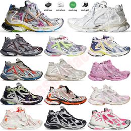 With Box Brand Banciaga Runner 7.0 7.5 Womens Mens Dress Sneakers All Black White Grey Blue Red Pink Lime Fluo Green Brown Loafers Multicolor Designer Shoes Trainers
