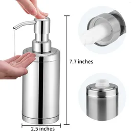 Liquid Soap Dispenser Factory Produces Stainless Steel Bathroom Desktop Bottle El Shower Gel Press Hand