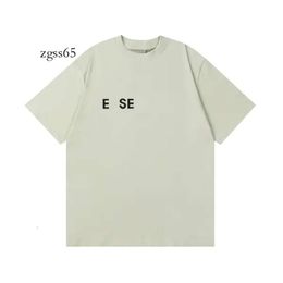 Essentialsclothing Essentialsshorts Essentialsshirt Esse Tshirt Mens T Shirt Designer T Shirts Summer Fashion Simplesolid Black Letter Printing Tshirt 262