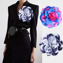 Brooches Handmade Large Flower Brooch Jewellery Accessories 20cm Satin Lapel Pins French Collar Ornamental Pin Party