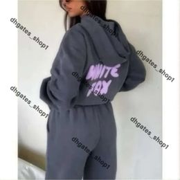 Hoodies Designer White Women Tracksuits Two Pieces Sets Sweatsuit Autumn Female Hoodies Hoody Pants With Sweatshirt Ladies Loose Jumpers Woman Clothes 383