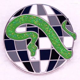 Brooches Green Snake Accessories Lapel Pins For Backpacks Briefcase Badges On Backpack Year Gift Brooch Clothes