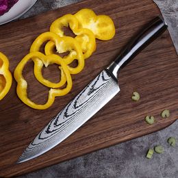 New Damascus Stainless Steel Kitchen Chopper Japanese Handle 8-inch Master Chef Knife