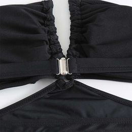 Sexy Halter Micro Bikini 2024 Women Swimsuit Female Swimwear Thong Bikinis Set Brazilian Beach Wear Bathing Suit Biquini Black