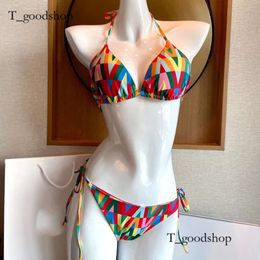 Women Designer Swimsuits Coloured Summer Sexy Woman Bikinis Fashion Letters Print Swimwear High Quality Lady Bathing Suits S-Xl Well-8888 91F