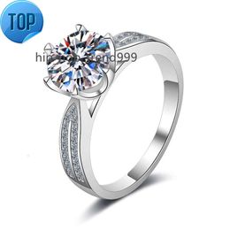 2ct Moissanite Silver 925 Engagement Ring Round Cut Moissanite Halo Ring Engagement Wedding Moissanite Ring