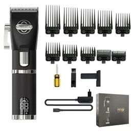 Professional Hair Clippers Pop Barbers P800 Trimmer Oil Head Haircut Electric Golden Carving Scissors Shaver 240515