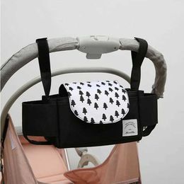 Diaper Bags BabyStroller Bag Pram Organiser Baby Accessories Cup Holder Cover Newborns Trolley Portable Travel Car Bags Y240515