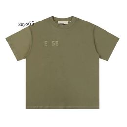 Essentialsclothing Essentialsshorts Essentialsshirt Esse Tshirt Mens T Shirt Designer T Shirts Summer Fashion Simplesolid Black Letter Printing Tshirt 407