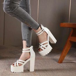 with Zipper Platform Sandals s Women Summer Trendy Shoes Dressy Chunky Heel Height Increased Adjustable Strap Sandal Shoe Drey Increaed Adjutable 380 d 85a2