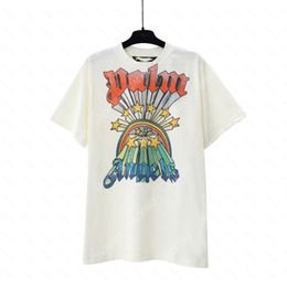 Palm PA Harajuku 24SS Spring American Retro Letter Printing Logo Luxurys T Shirt Loose Oversize Hip Hop Unisex Short Sleeve Tees Angels 2266 ZVY