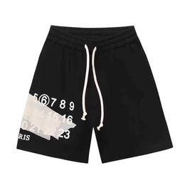 Men's Shorts European and American Pure Cotton Brand Mens Shorts Drawstring Design Beach Sports Jogging Shorts S-4XL Outdoor Gym Shorts T240515