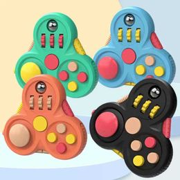 Decompression Toy Fidget Pad 10 in 1 Anti Stress Pack Advanced Rotator Fit Hand Busy Mat Relaxation Anxiety Autism H240516