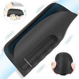 silicone masturbation sleeve glans massage penis masturbator vibrator male masturbator sex toy sex machine for men