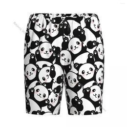 Men's Sleepwear Casual Sleep Bottoms Cute Cartoon Panda Men Shorts Male Pyjamas