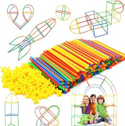 Other Toys Straw Constructor Toys Building Toys Straws and Connectors Building Sets Engineering Connector Blocks Childrens educational toys S245163 S245163
