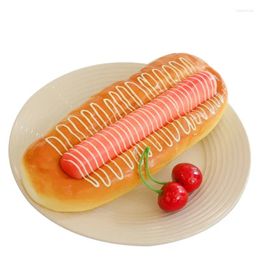 Decorative Flowers Simulation Hamburger Dog Sandwich Food Model Fake Burger Toy Store Opening Scene Decoration Props Supplies Accessories