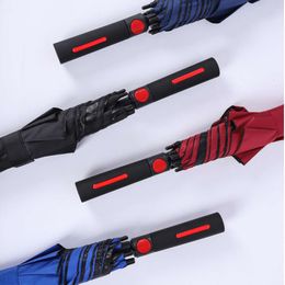Golf Double Size Storm and Rain Resistant Dual Use Quantity Long Handled Straight Rod Advertising Umbrella