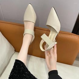 Dress Shoes Brand Designer Slingbacks High Heels Pumps Women Pointed Toe Party For Woman 2024 Summer Thin Heeled Ladies Zapatos