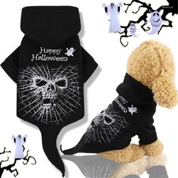 Dog Apparel Halloween Clothes Black Pet Jacket Costume Coat Puppy Chihuahua Clothing Outfit Hoodie For Small Medium Dogs