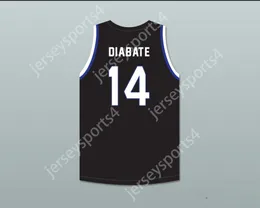 CUSTOM NAY Youth/Kids MOUSSA DIABATE 14 IMG ACADEMY BLACK BASKETBALL JERSEY 2 Stitched S-6XL