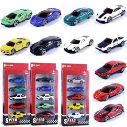 Other Toys 5 pieces/set 1 64 die cast alloy sports car toy simulation mini childrens toy car slider model set with multiple styles of childrens gifts S245163 S245163