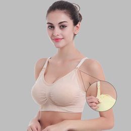 Maternity Intimates Pregnant Women Breast Feeding Underwear New Cup Open Side Closed Bra Prenatal and Postpartum Intimate Cotton Dress d240517