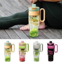 Water Bottles 850ml Iced Coffee Cup Travel Leakproof Large Capacity Bottle Tea Or Cups Tumbler For