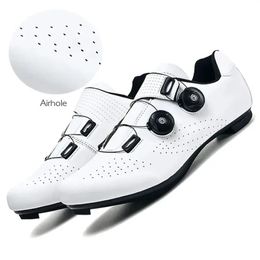 Cycling Sneaker MTB Men Sport Road Bike Boots Flat Racing Speed Sneakers Trail Mountain Bicycle Footwear Spd Pedal Cycling Shoes 240516