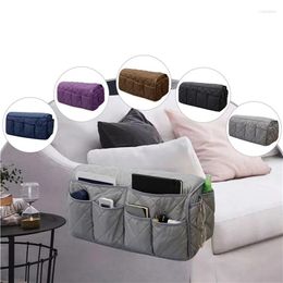 Storage Bags Sofa Armrest Organiser With Multiple Pockets Holder Tray Couch Armchair Hanging Bag For TV Remote Control Cellphone