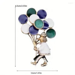 Brooches Balloon Clown Brooch Super Cute Colorful Pins Clothing Decoration Painted Oil Figurine