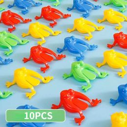 Decompression Toy 10 New Jumping Frog Bouncing Toys for Childrens Novels to Alleviate Stress Childrens Birthday Gifts Party Discounts B240515
