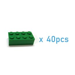 Other Toys 40pcs thick 2x4 DIY building blocks graphic blocks educational and creative sizes compatible with 3001 childrens plastic toys S24