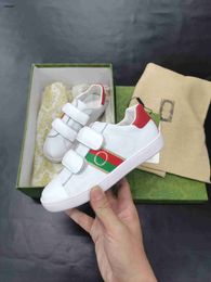 Top baby Sneakers Logo printing kids shoes Size 26-35 High quality brand packaging Buckle Strap girls shoes designer boys shoes 24May