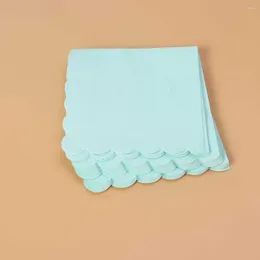 Plates 16 Pcs Paper Hand Towels Decor Napkins Party Table Patterned Tissue Wave Serve Banquet