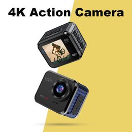 Sports Action Video Cameras VIRAN Mini 4K/60fps GO HD action camera Pro 20MP WiFi 170D 10M waterproof helmet video recording camera sports DV camera J240514