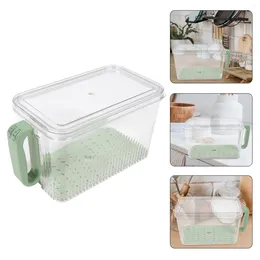 Plates Plastic Containers Kitchen Fresh Fridge Toast Case Organizer Fruit Loaf Bread Storage Supply Holder