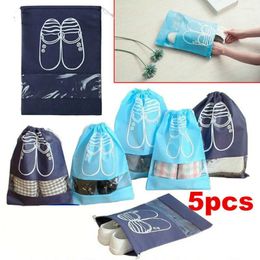 Storage Bags 5pcs/set Non-woven Shoes Bag Dustproof Package Closet Organizer Travel Waterproof Clothes Classified Pocket