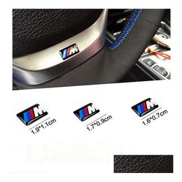 Car Stickers Adhesive Sport Wheel Badge 3D Emblem Sticker Decals Logo For M Series M1 M3 M5 M6 X1 X3 X5 X6 E34 E36 E6 Styling Drop Del Otqmr