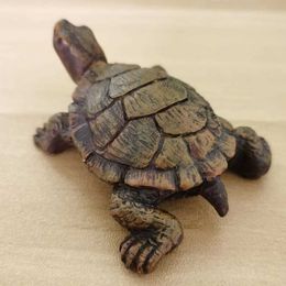 Decorative Objects Figurines Resin Turtle Statue Tortoise Art Outdoor Indoor and Courtyard Garden Decoration Landscape Home H240516