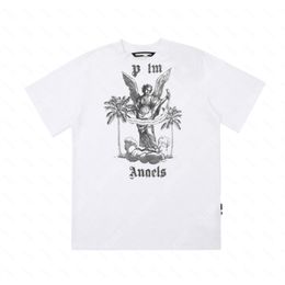 Palm PA Harajuku 24SS Spring American Retro Letter Printing Logo Luxurys T Shirt Loose Oversize Hip Hop Unisex Short Sleeve Tees Angels 2263 DDI