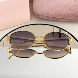 Sunglasses MU5688TS Small For Women's Retro Metal Acetate Round Fashion Designer Luxury Brand TopOuality Men's Outdoor UV400 Han